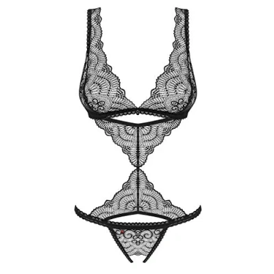 Afbeelding van Obsessive Firella Teddy Zwart L/XL