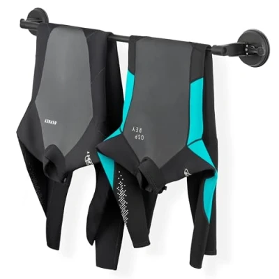 Afbeelding van Osprey Suction Wetsuit Hanger Uitschuifbare Wetsuithanger tot 106 cm Met Zuignappen Draagkracht 15 kg Voor 2 Wetsuits Roestvrij &amp; Draagbaar