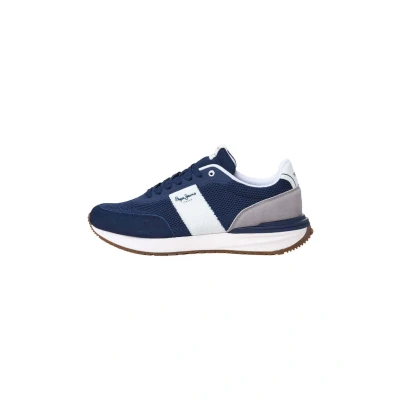 Afbeelding van Pepe Jeans Sneakers laag, Heren, Maat: 40, Navy Leer en textiel