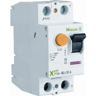 Afbeelding van Eaton aardlekschakelaar 2 polig 63 ampere PFIM 632003 A MB