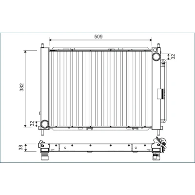Afbeelding van Valeo Koelmodule (radiateur+condensor) 822675