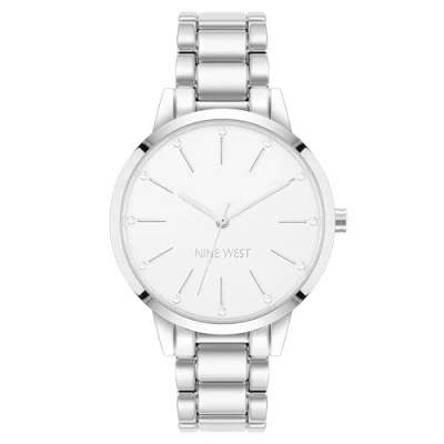 Afbeelding van Nine West damesarmbandhorloge met echt kristalaccenten