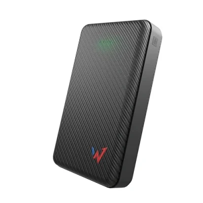 Afbeelding van W onder volledige powerpower, snel opladen, powerbank 20.000 mAh, 1 USB A poort en C poort, 20 stroomvoorziening, compatibel met iPhone, Samsung, Huawei, Xiaomi andere, kabel meegeleverd.