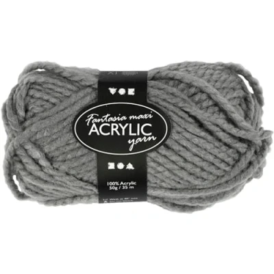 Afbeelding van Creotime acrylgaren grijs 35 m. 50 gram