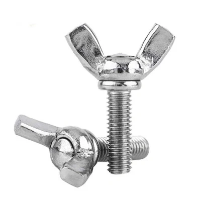 Afbeelding van 5 stuks M5 vleugelschroef DIN316 vleugelschroeven roestvrij staal verzinkt sluiting volledige schroefdraad (M5 x 16 mm)