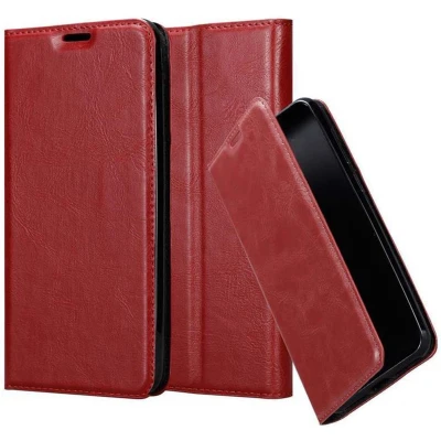 Afbeelding van Cadorabo Hoesje geschikt voor Samsung Galaxy A70 / A70s in APPEL ROOD Beschermhoes met magnetische sluiting, standfunctie en kaartvakje Book Case Cover Etui