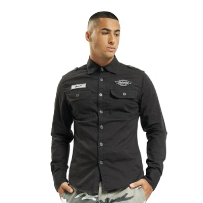Afbeelding van Brandit Luis Vintage Overhemd 6XL Zwart