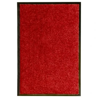 Afbeelding van Deurmat wasbaar 40x60 cm rood