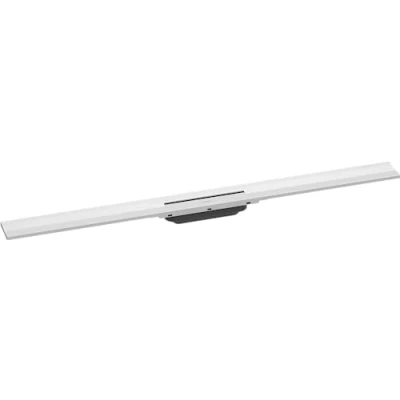 Afbeelding van hansgrohe Ready set douchegoot RainDrain Flex, afvoergoot 1000 mm, vloerafvoer douche inkortbaar voor wandmontage, mat wit