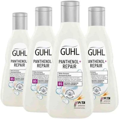 Afbeelding van 4x Guhl Panthenol+ Repair Shampoo 250 ml