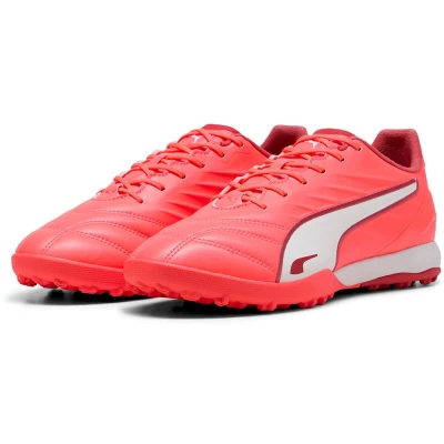 Afbeelding van Puma King Pro TT Voetbalschoenen voor volwassenen, uniseks, 25 kleuren lente zomer rood wit vuurrood 01, 40 EU