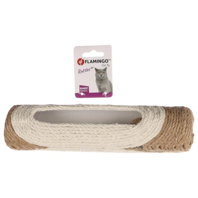 Afbeelding van Flamingo Koker Met Ballen Cooper Kattenspeelgoed 29x7.5x6.5 cm Bruin