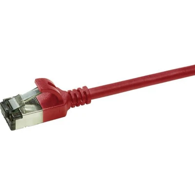 Afbeelding van LogiLink CQ9044S RJ45 Netwerkkabel, patchkabel CAT 6A U/FTP 1.50 m Rood Extreem dun, Vlambestendig, Flexibel, Folie afscherming, Halogeenvrij, Snagless,