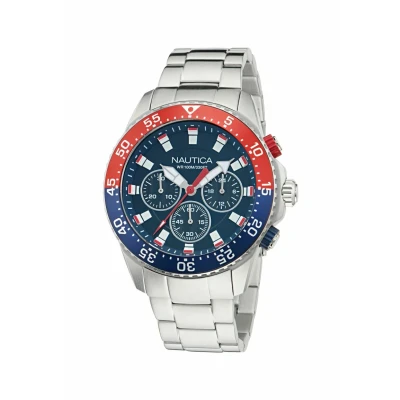 Afbeelding van Nautica One Chronograaf, Heren, Maat: Size, Silver tone