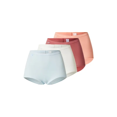 Afbeelding van Sloggi 4P Basic Plus Maxi Panty Blauw/Oranje katoen 38 Dames
