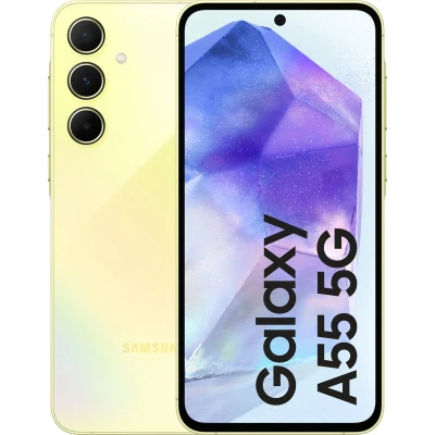 Afbeelding van Samsung Galaxy A55 5G 128GB Geel Los Toestel Simlockvrij 2 Jaar Garantie Geen Verzendkosten &amp; Morgen In Huis Mobiele Telefoon