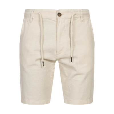 Afbeelding van Indicode Jeans Incaro Shorts, Heren, Maat: Small, Ecru mix