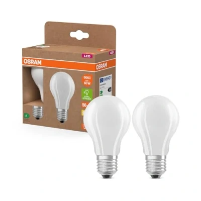 Afbeelding van OSRAM 4099854253522 LED lamp Energielabel A (A G) E27 Peer 3.8 W = 60 Warmwit (Ø x h) mm 2 stuk(s)