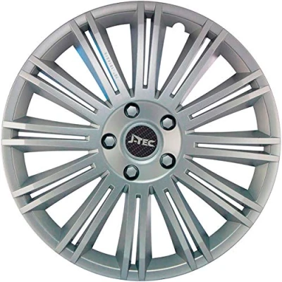 Afbeelding van 4 Delige J Tec Wieldoppenset Discovery 14 inch zilver