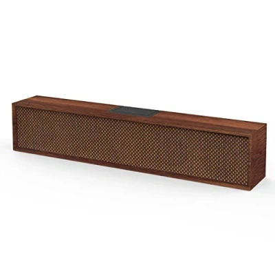 Afbeelding van Bluetooth luidsprekers, Smalody pc luidsprekers Klassieke houten draagbare draadloze Stereo basklankkast met TF/USB AUX sleuf voor computergaming Laptop Smartphone