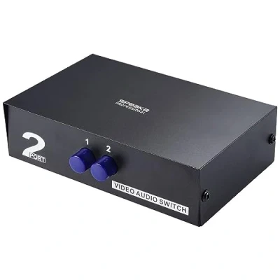 Afbeelding van SpeaKa Professional SP 11175216 Composite switch 2 poorten Met audiopoorten
