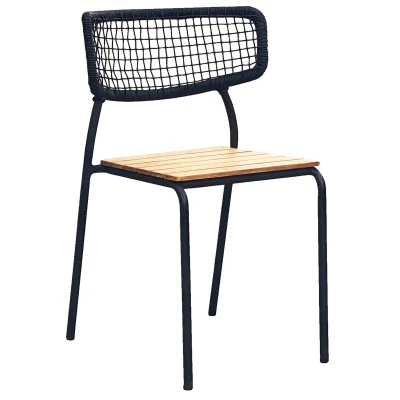 Afbeelding van House Nordic Eetkamerstoel Teak Nashville Set van 4