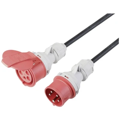 Afbeelding van Sygonix SY 5244050 Stroom Verlengkabel 16 A Zwart 10 m H07RN F 5G 1,5 mm² Weerbestendig, Geschikt voor buiten
