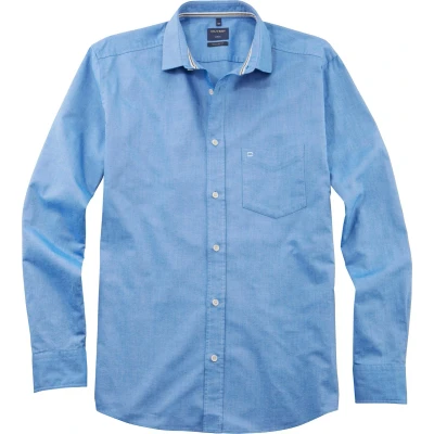 Afbeelding van Olymp Regular FIT, Pointes Overhemd, Heren, Maat: XL, Bleu