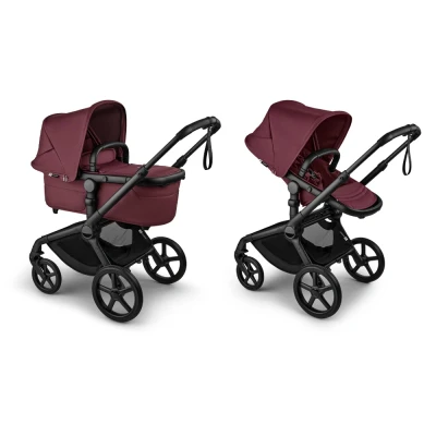 Afbeelding van Bugaboo Kinderwagen Fox5 Renew Compleet Black/Dark Cherry