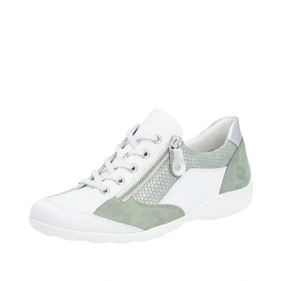 Afbeelding van Remonte Dames R3410 sneakers, wit/pepermint/zilver/zilver/80, 36 EU, wit peppermint zilver 80, EU