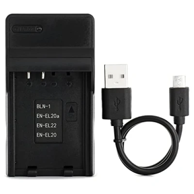 Afbeelding van en EL20 USB Oplader voor Nikon 1 AW1, J1, J2, J3, J4, S1, S2, V3, Coolpix A Camera Meer