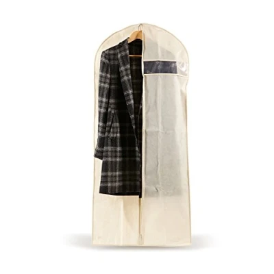 Afbeelding van Perfetto Più Easybag draagtas voor abiti/mantels, stof, ecru, 61,0 x 5,0 137,0 cm