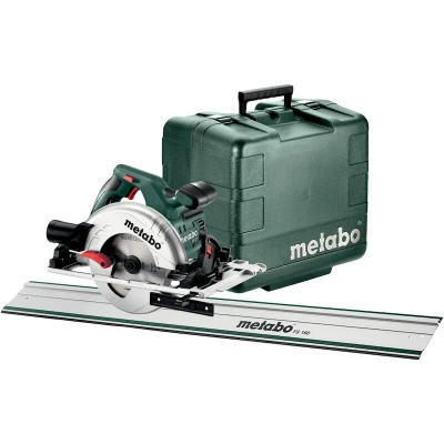 Afbeelding van Metabo KS 55 FS Cirkelzaag en geleiderail (1600mm) in koffer 1200W 160mm