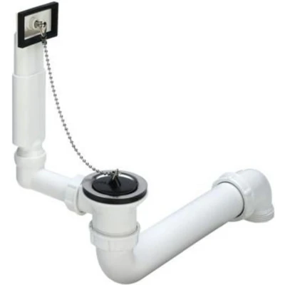 Afbeelding van Viega afvoerplug met overloop 1.1/2&quot; x Ø 70 mm H= 55 rvs/wit
