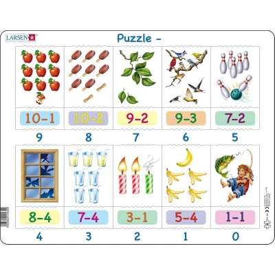 Afbeelding van Larsen Legpuzzel Maxi Leren Rekenen 20 Stukjes