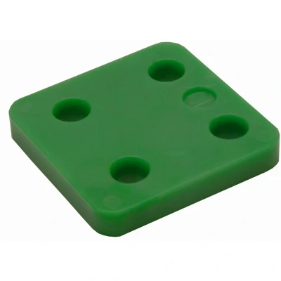 Afbeelding van GB drukplaat zonder sleuf 70x70x10mm groen per 48 stuks (34710.B048)