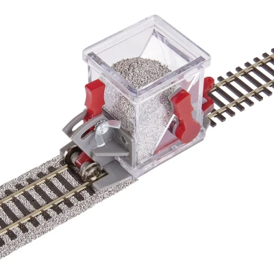 Afbeelding van Proses PBS H0 02 DC Steunverdeler met geleidingsas Hoogteverstelling Afsluithendel en Aanhangoptie Spoor HO 1:87