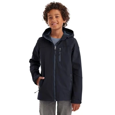 Afbeelding van killtec jongens Softshell jas/outdoorjas met capuchon Jungen Softshelljacke, dunkelnavy, 128, 43198 000