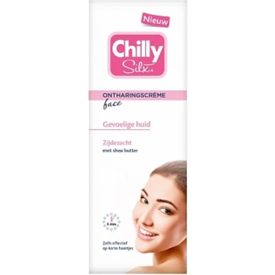 Afbeelding van 6x Chilly Silx Ontharingscreme Gezicht Gevoelige Huid 50 ml