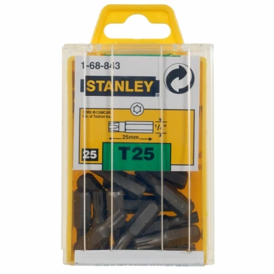 Afbeelding van Stanley handgereedschap 1/4&quot; Bits Torx T25 25 stuks 1 68 843