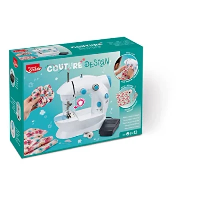 Afbeelding van Maped Kindernaaimachine Couture Design Volledig veilig Vanaf 8 jaar Mini Draagbare Naaimachine met alle materialen die nodig zijn om het te gebruiken 380 x 280 125 mm