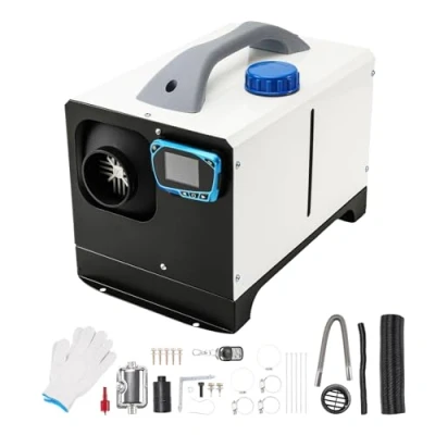 Afbeelding van ShockFlo Diesel, staande verwarming, 12 V, 8 kW, dieselverwarming, eendelig, luchtdieselverwarming met geluiddemper, lcd hoogwaardige luchtverwarming, verwarming voor auto, camper,