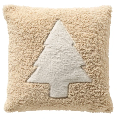 Afbeelding van MARIT Sierkussen 45x45 cm met teddykrullen Natural beige