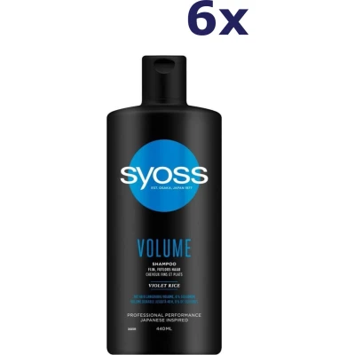Afbeelding van 6x Syoss Volume Shampoo 440ml