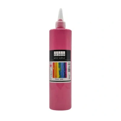 Afbeelding van SÜDOR Acrylverf 500 ml Geschikt voor acrylgietwerk. Sterk gepigmenteerde schilderverf schilderkunst op hout, canvas, steen, papier, stof, metaal. Waterbestendig. Veganistisch (roze)