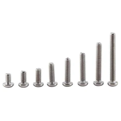 Afbeelding van Moeren en Bouten, 300pcs M2.5 A2 Roestvrij Staal Hex Socket Schroeven schroef Met zeskantmoeren Assortiment, Heldere Afwerking(Platte kop) B: Knop hoofd)