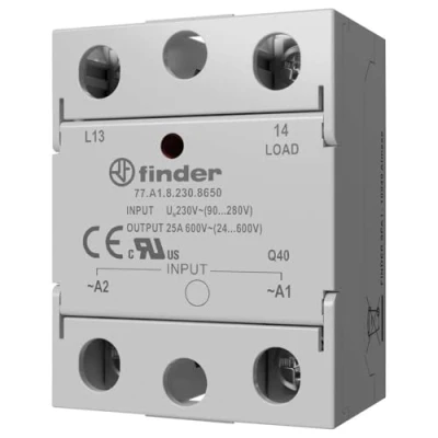 Afbeelding van Finder Halfgeleiderrelais 77A190248250 25 A Schakelspanning (max.): 280 V/AC Schakelend bij overbelasting 1 stuk(s)