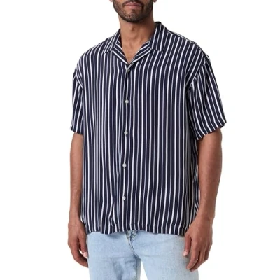 Afbeelding van Jack &amp; Jones Hawaiirelaxed FIT Overhemd, Heren, Maat: XL, Sky captain