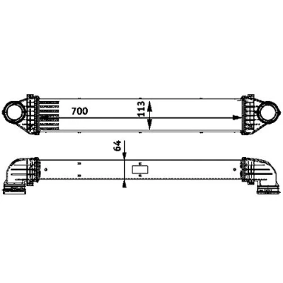 Afbeelding van Mahle Original Interkoeler CI 84 000P