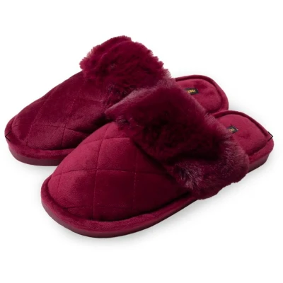 Afbeelding van Pretty You Fluffy Slippers Maat 36/37 Bordeaux